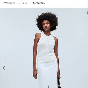 Crochet knit vest NWT Madewell